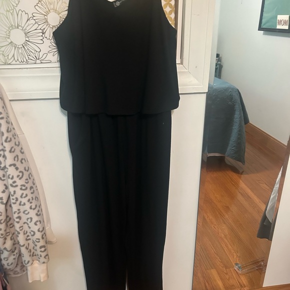PrettyGarden black tank top overlay jumpsuit - Picture 1 of 5